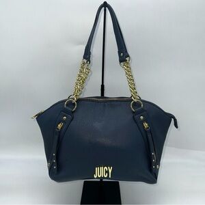 Juicy Couture Purse‎ Navy Blue In Color With Juicy In Gold Lettering On Front